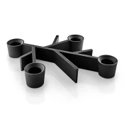 Svečnik za namizne sveče TWIG 23 x 18 cm, črna, aluminij, Eva Solo