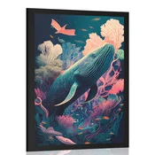 Plakat nadrealističen kit - 20x30 no frame