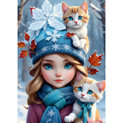 BlueBird - Puzzle Zimski sprehod - 300 kosov