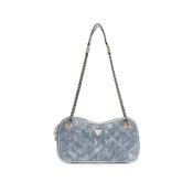 GUESS Torba za čez ramo Cerelia moder denim