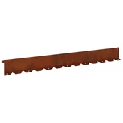 Vidaxl Robovi trave 20 szt. 102 x 10 x 4 cm Jeklo Rjav