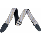 Gretsch Strap with Gold Logos White