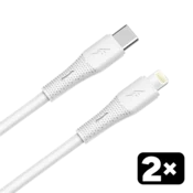 Kabl AVAX CB4304 2X / USB-C to Lightning / 1.5 m / White