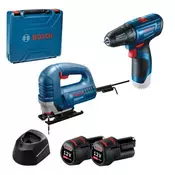 BOSCH Akumulatorski set GSR 120-Li GST 8000E; 12V; 2x2,0 Ah + kofer (0615990M8N)