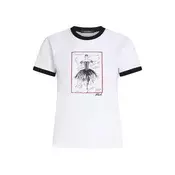 Karl Lagerfeld Majica Le ballet  rdeča / črna / bela / volneno bela