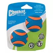 Chuckit! Ultra Squeaker žoga S, 2 kosa