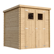 Timbela Lesena vrtna lopa - 204x204xH200 cm/3.53 m2 - Vrtna hiša s podi - TIMBELA M309+M309G, (21780515)