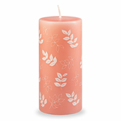 Oranžno-rožnata sveča Unipar Pure Beauty, čas gorenja 73 h