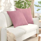 Jastucici za sofu 2 pcs Ružicasta 60 x 60 cm Kordura tekstil