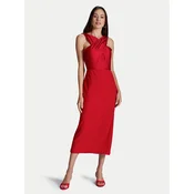 Swing Cocktail obleka 5AI17900 Rdeča Slim Fit