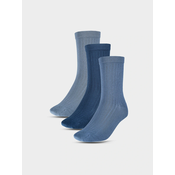 Childrens Casual Socks Above the Ankle with Organic Cotton (3Pack) 4F - Multicolored
