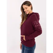 Sublevel Sweater majica Asmia  burgund / trešnja crvena