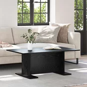vidaXL Klubska miza Črni hrast 103.5 x 60 x 40 cm Konstruiran les