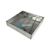 Oljni inox pokrov OPI400T (400 x 400 x 100 mm)