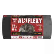Kanta za smeće ALUFIX 35L 28 mikrona aluflexy crna 15 komada MSZ35ALUFLEXYUNINEW
