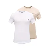 Emporio Armani Majica bež/bela