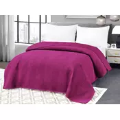 Ljubki dom Žametno posteljno pregrinjalo z vzorcem ARROW VELVET, vijolično Dimenzije: 200 x 220 cm