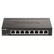D-Link DGS-1100-08PV2 network switch Managed L2/L3 Gigabit Ethernet (10/100/1000) Power over Ethernet (PoE) Black