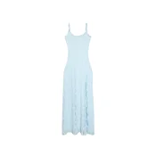 Bershka Obleka svetlo modra