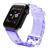 Hurtel Strap Light silikonski pašček za Apple Watch 42/44 mm, vijoličen