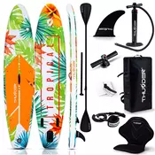 THUNDER SUP deska Thunder 350 cm zelena – nosilnost 150 kg, komplet, aluminijasto veslo, sedež kajak, (5000223041)