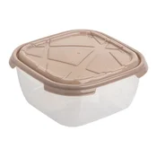 Plasticna posuda Frigo Linea quadro 1l, Smeda