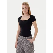 Tommy Jeans Majica DW0DW21837 Črna Slim Fit