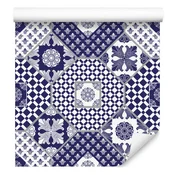 Okraski in patchwork tapeta za dnevno sobo in spalnico 50x1000 cm