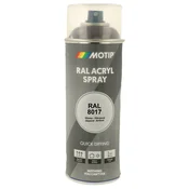 Industrijski akrilni lak sprej RAL HG 400ml Motip - RAL 8017 čokoladno rjava