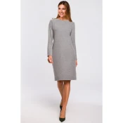 Style Ženska midi obleka Estrilon S178 siva XXL