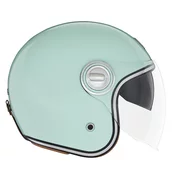 NOX PREMIUM Heritage otvorena motociklisticka kaciga pastelno zelena