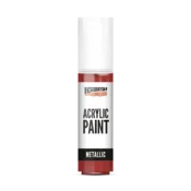 Akrilna barva metalik - 20 ml - rdeči baker