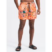 OMBRE Moške plavalne hlačeV1 OM-SRBS-0140 oranžne barve MDN124996 M