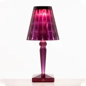 Kartell Big Battery - Namizna svetilka IP54, sliva - Dizajn - vijolična - Plastika