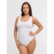 cfab Oblikovanje postave Tank Sculpting Bodysuit with String bela