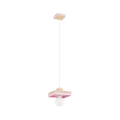 Luster na kabelu MIKO 1xE27/15W/230V ružicasta/bež