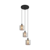 Braytron Dekorativna visilica BRY-S008R-3H-3xE14-SLV