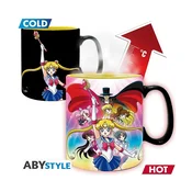 Termoaktivna skodelica ABYstyle Sailor Moon - skupinski motiv, 460 ml