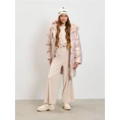 Sinsay - Velur pantalone wide leg kroja - BEŽ