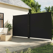 Bocna tenda na uvlacenje crna 200x1000 cm