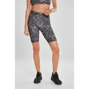 Womens High Waist Camo Tech Cycle Shorts Dark Digital Camouflage
