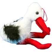 Plišasta figura štorklje - 34 cm