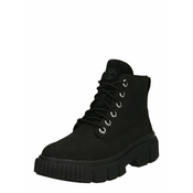 TIMBERLAND Gležnarji z vezalkami, črna