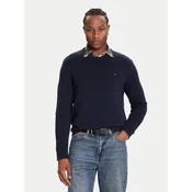 Tommy Jeans Pulover DM0DM21787 Mornarsko modra Regular Fit