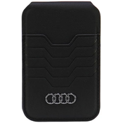 Audi Leather Wallet Card Slot Stand black MagSafe AU-MSCH-GT/D3-BK (AU-MSCH-GT/D3-BK)