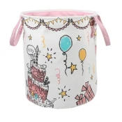 LIVEFY koš za igrače / perilo PartyPop 36×40?cm, bel