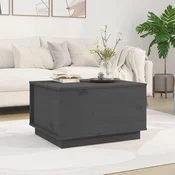 Stolic za kavu sivi 60 x 50 x 35 cm od masivne borovine