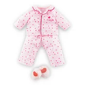 Dvodijelna pidžama Pajamas 2 Pieces & Slippers Ma Corolle s papucama ružicasta za lutku od 36 cm