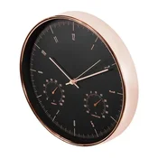 Maclean CE70G zidni sat s termometrom i higrometrom, 30 cm – zlatni