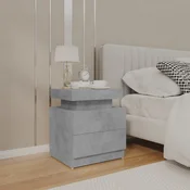 vidaXL vidaXL Nočna omarica betonsko siva 45x35x52 cm inženirski les, (20734225)